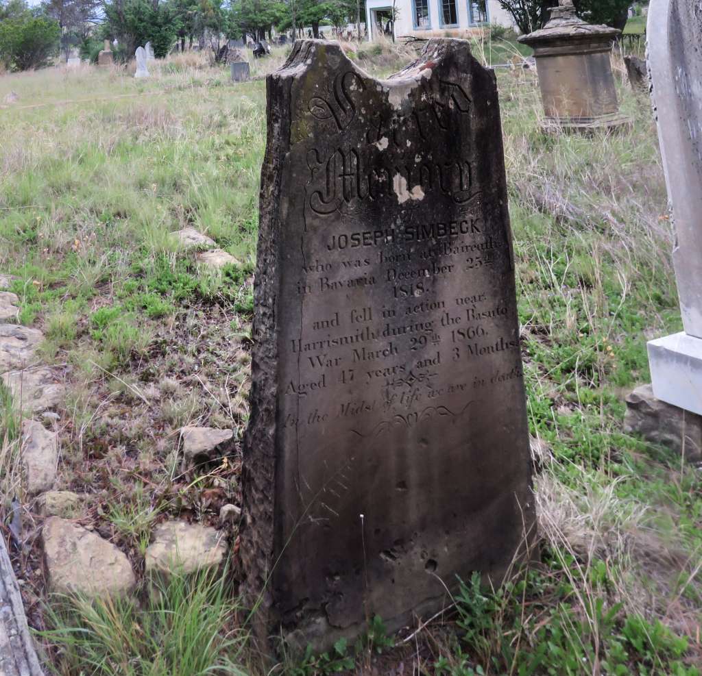 Harrismith Simbeck grave